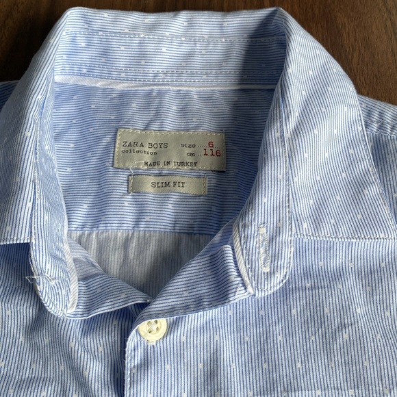 Zara Boys Dress Shirt - Good condition - size 6 - Picture 2 of 4